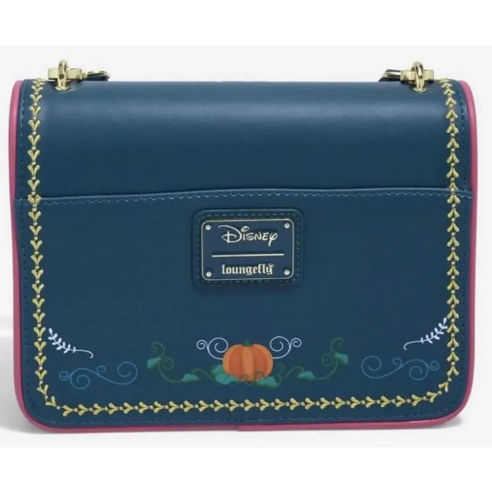 Loungefly Disney Cinderella Storybook Crossbody Bag Purse Princess Jaq Gus NWT